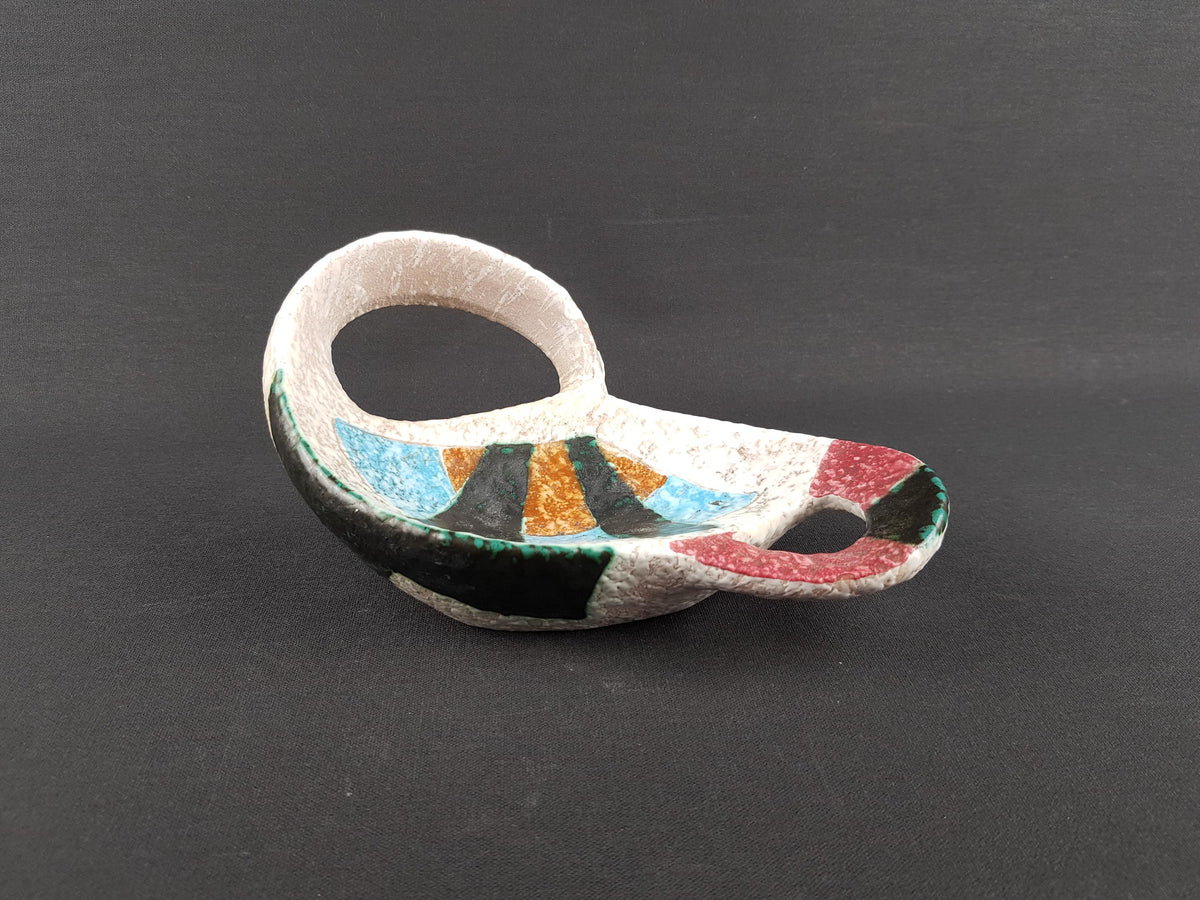 Mid-Century Ceramic Vide Poche by JAQUE SAGAN, Vallauris, ca. 1960