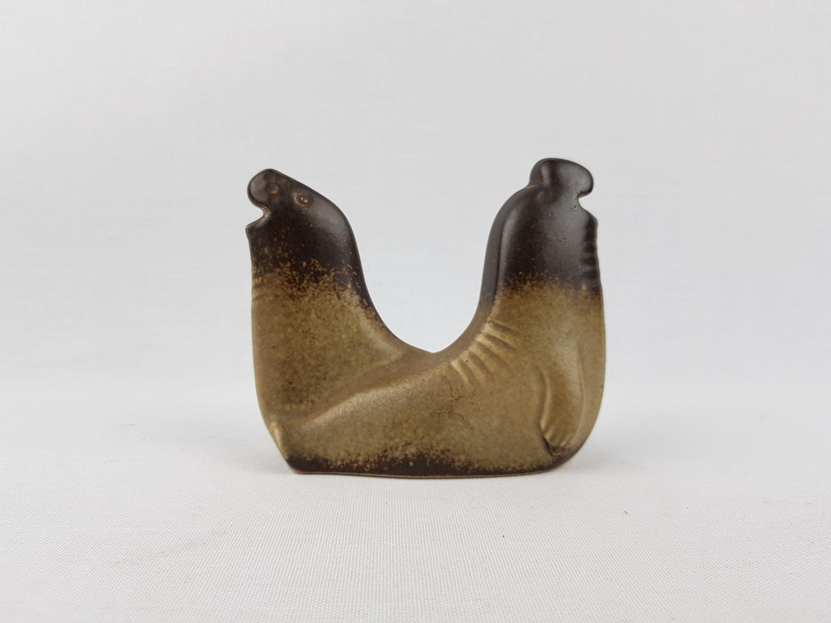 Vintage SEA LION Sjölejon by Lisa Larson from the Noaks Ark Serie of Gustavsberg Studio Pottery Sweden 1979-1983