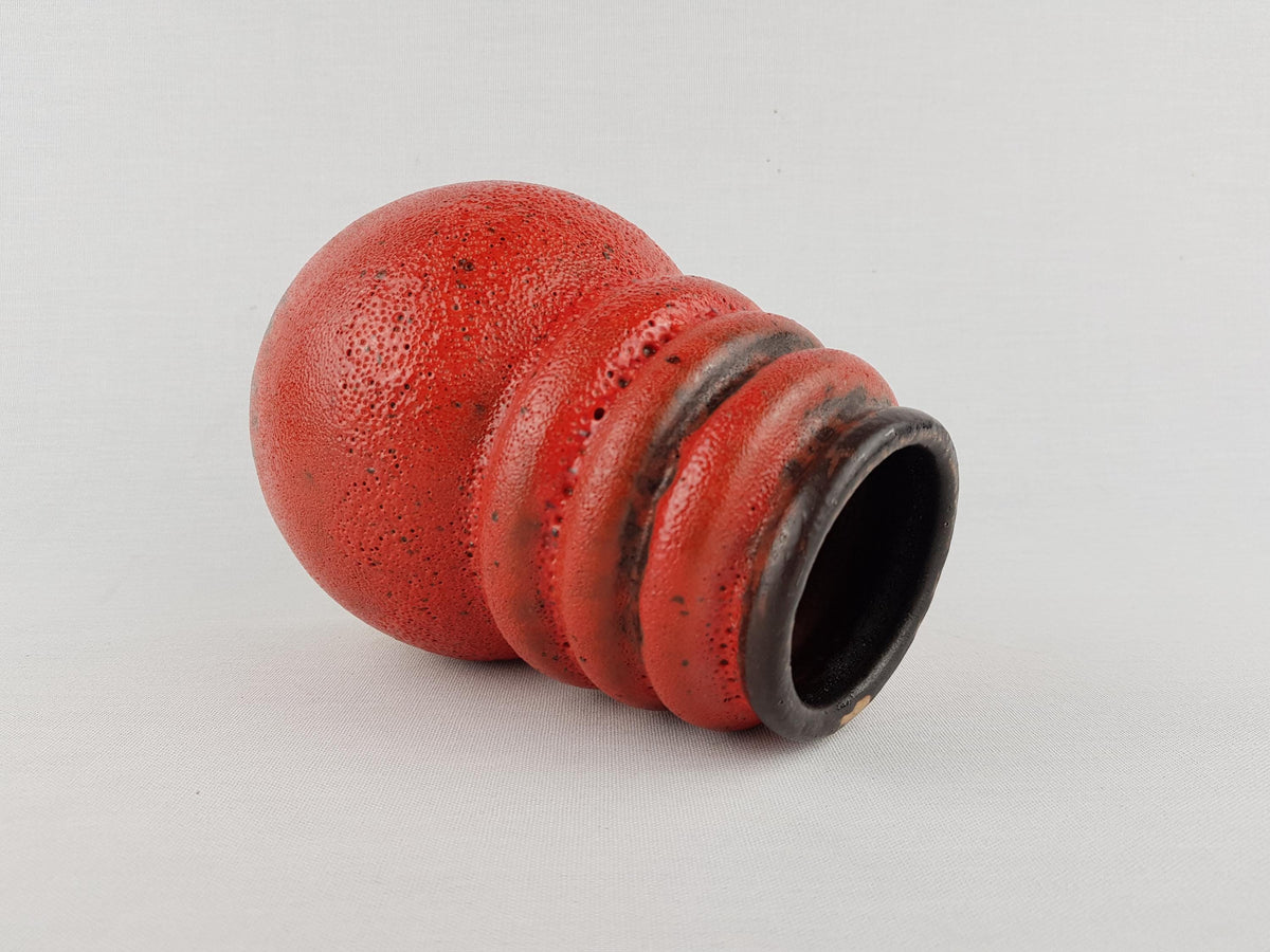 Vintage SCHEURICH KERAMIK Red Vase from the "Wien" Series 269 15 West German Pottery 1970s