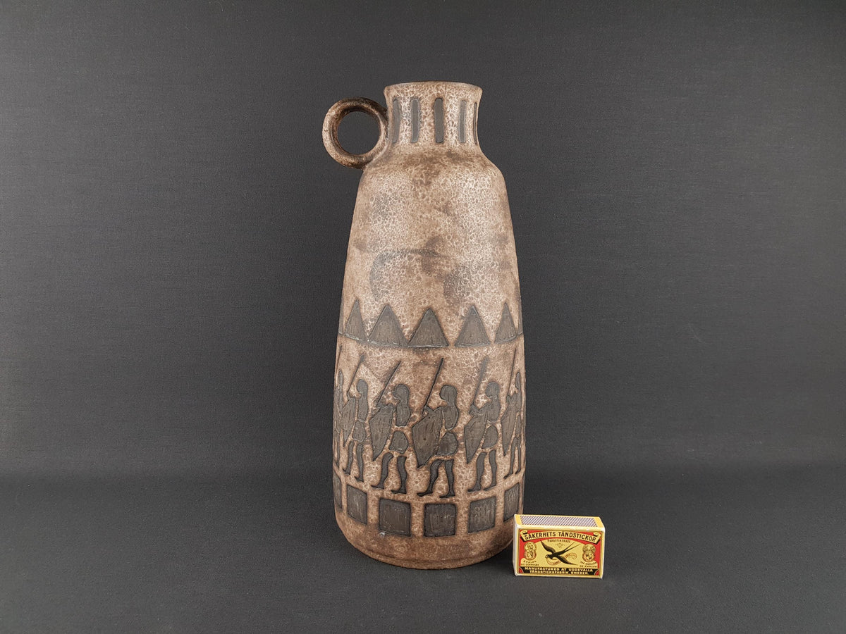 Vintage CERAMANO Jug Vase 228 with Agina Decor West German Pottery 1950s
