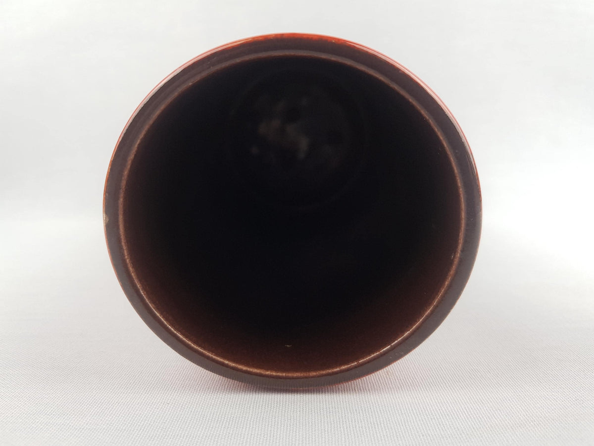 Vintage SCHLOSSBERG KERAMIK Red Vase 245-30 West German Pottery 1960s