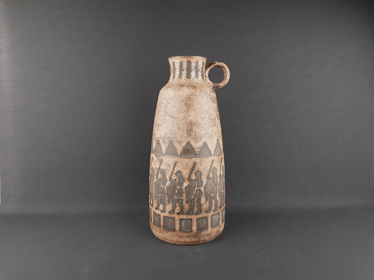 Vintage CERAMANO Jug Vase 228 with Agina Decor West German Pottery 1950s