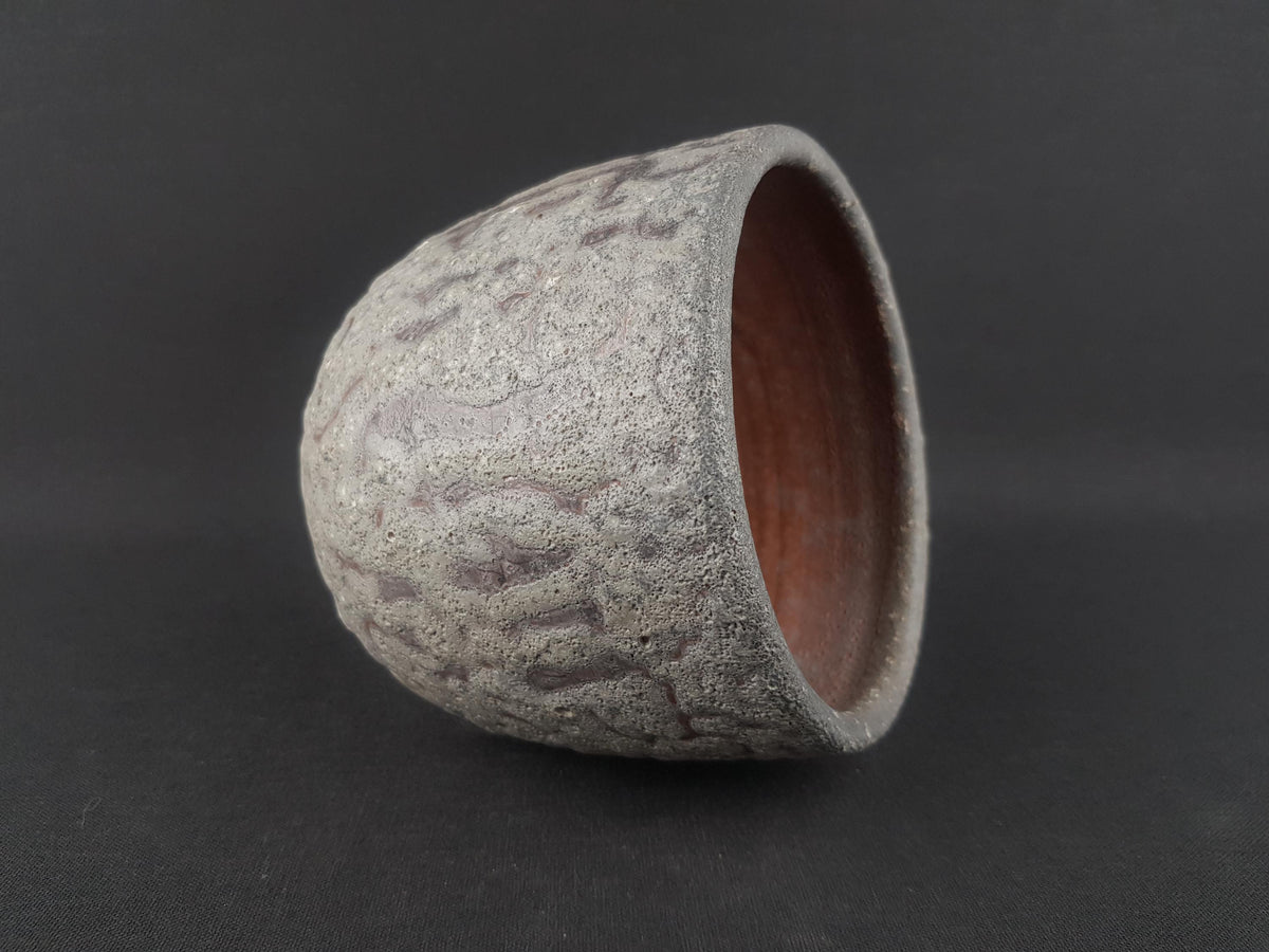 Vintage MOBACH KERAMIEK Utrecht Brown Planter Dutch Pottery 1960s 1970s