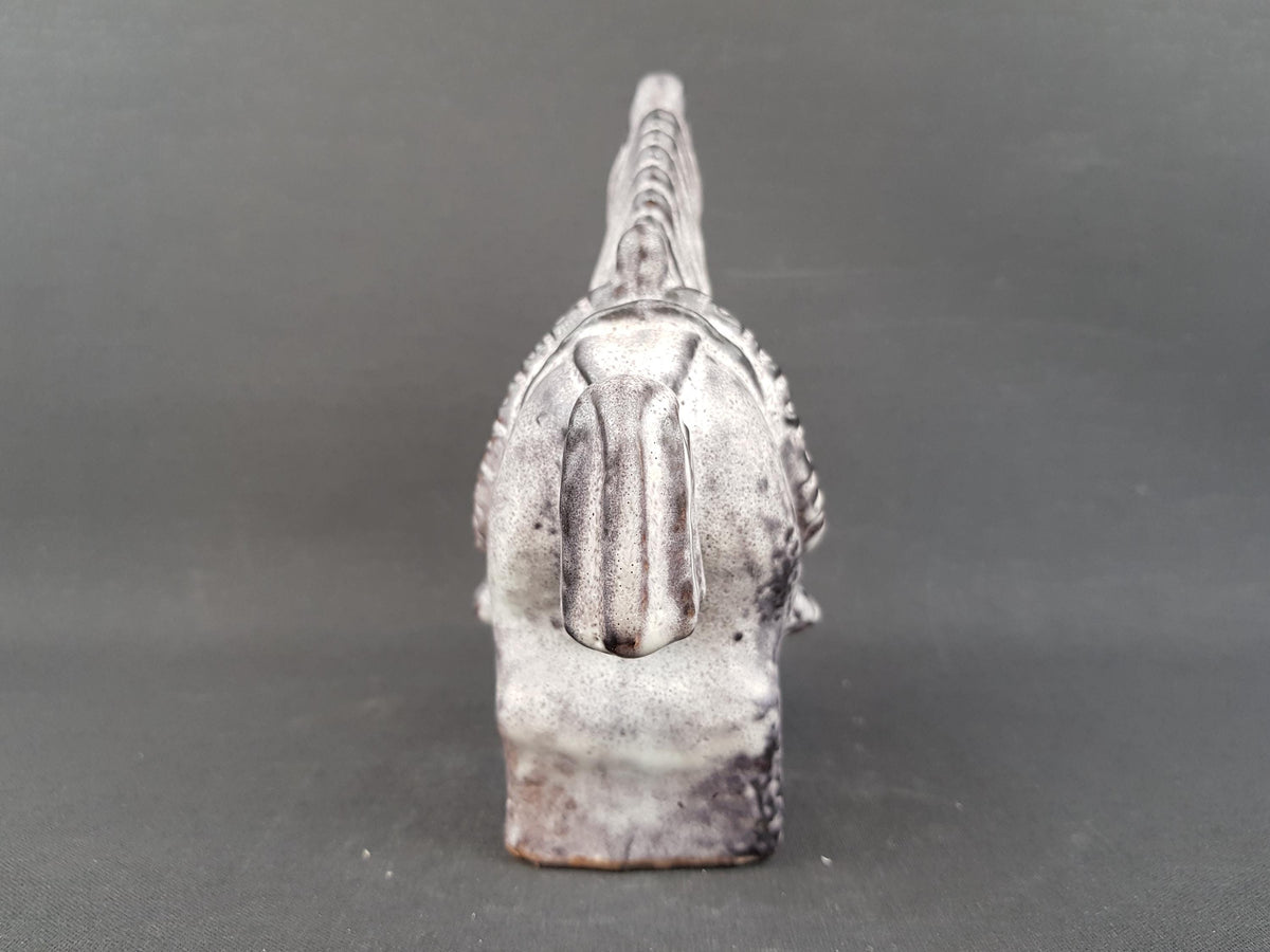 Vintage Horse Figurine Upsala Ekeby Style Scandinavian Pottery