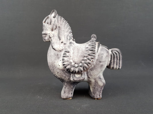 Vintage Horse Figurine Upsala Ekeby Style Scandinavian Pottery