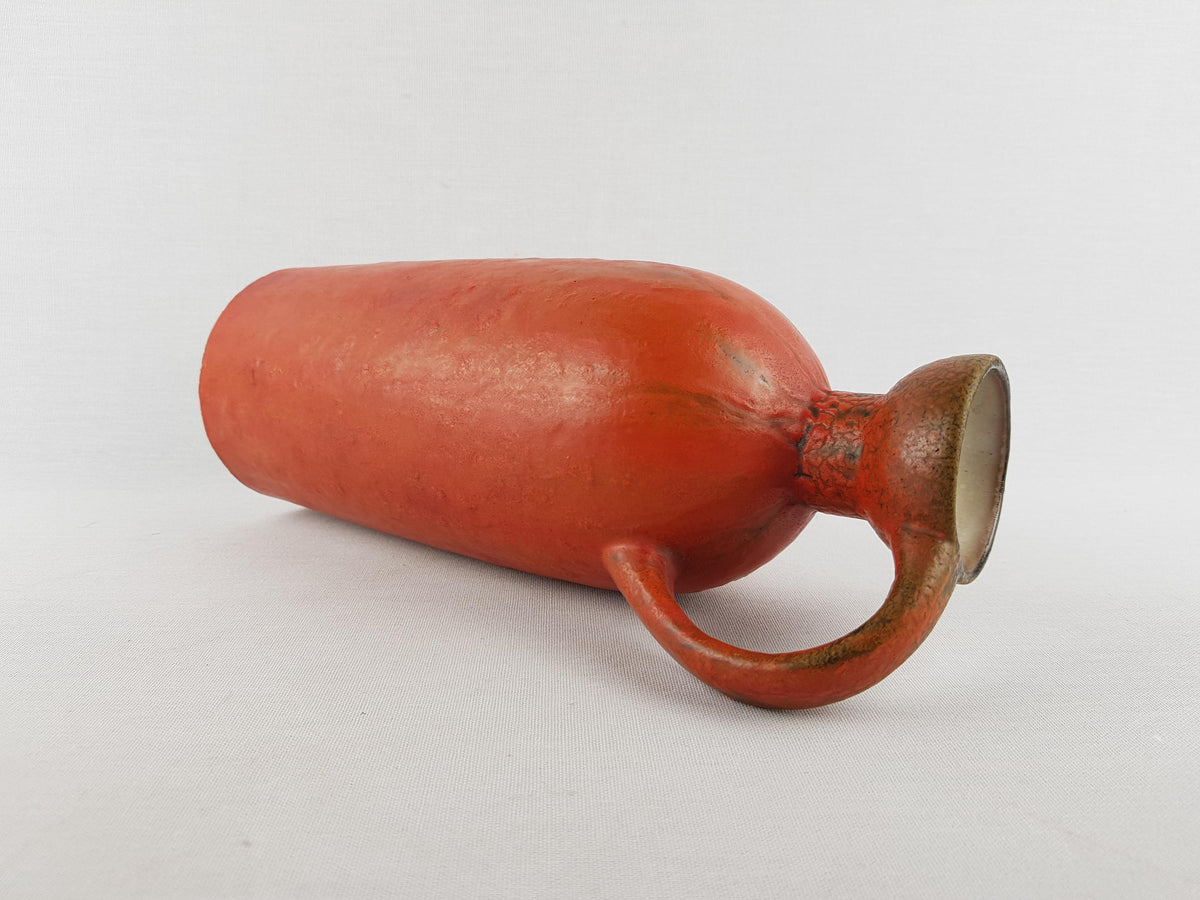 Vintage RUSCHA KERAMIK Handled Vase with VULKANO decor by Kurt Tschorner 321/4 West German Pottery 1960s