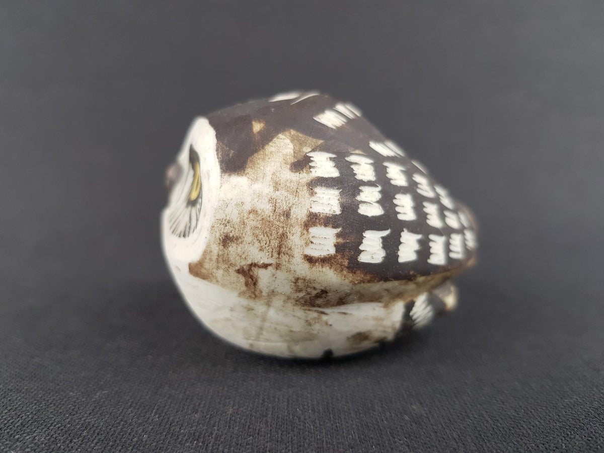 Vintage EDWARD LINDAHL for GUSTAVSBERG Owl Figurine from Minerva Series Swedish Pottery 1960s