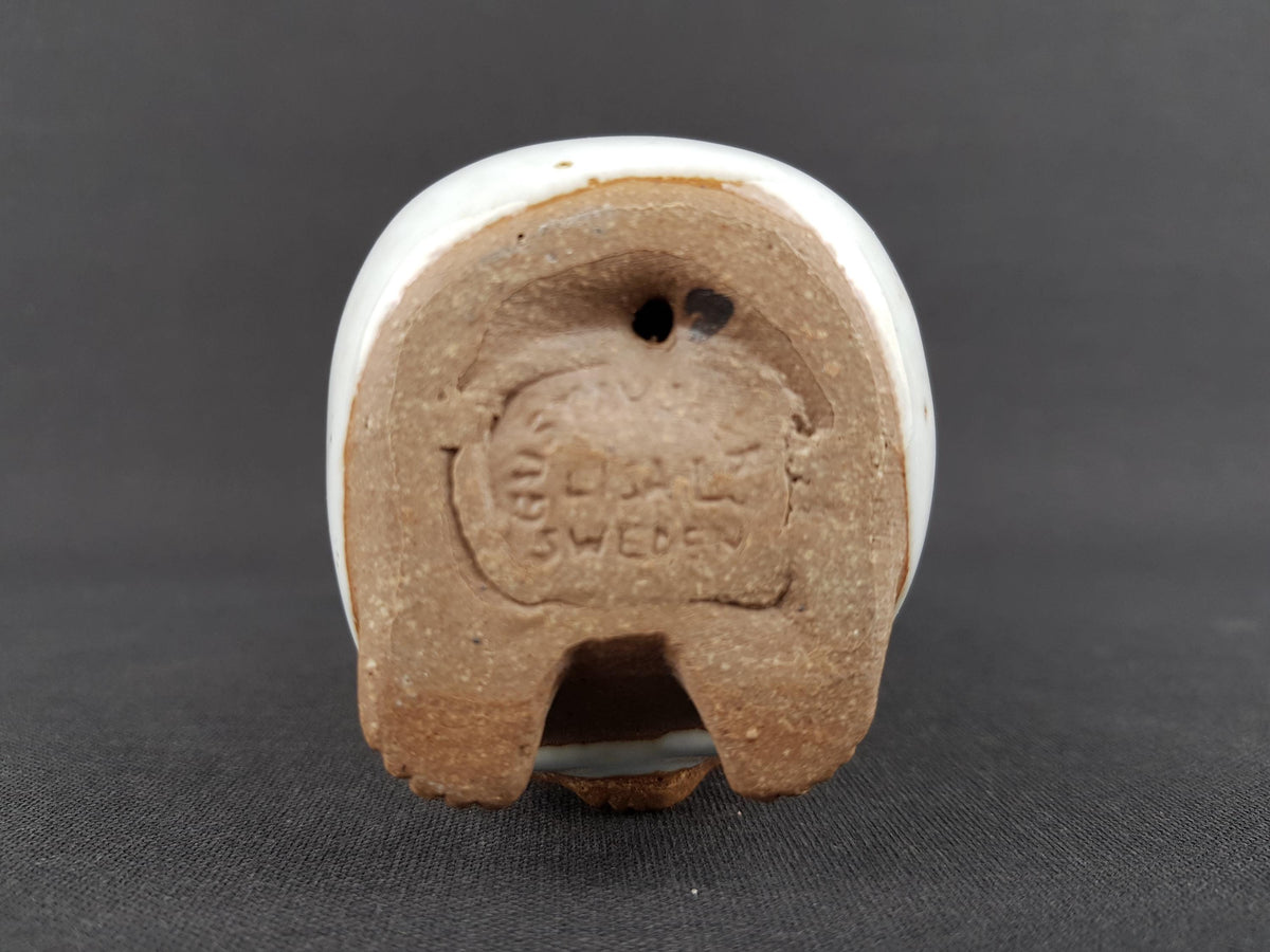 Vintage LISA LARSON Ceramic Boy "Syd" from the All Världens Barn Series of Gustavsberg Studio Pottery Sweden 1974s