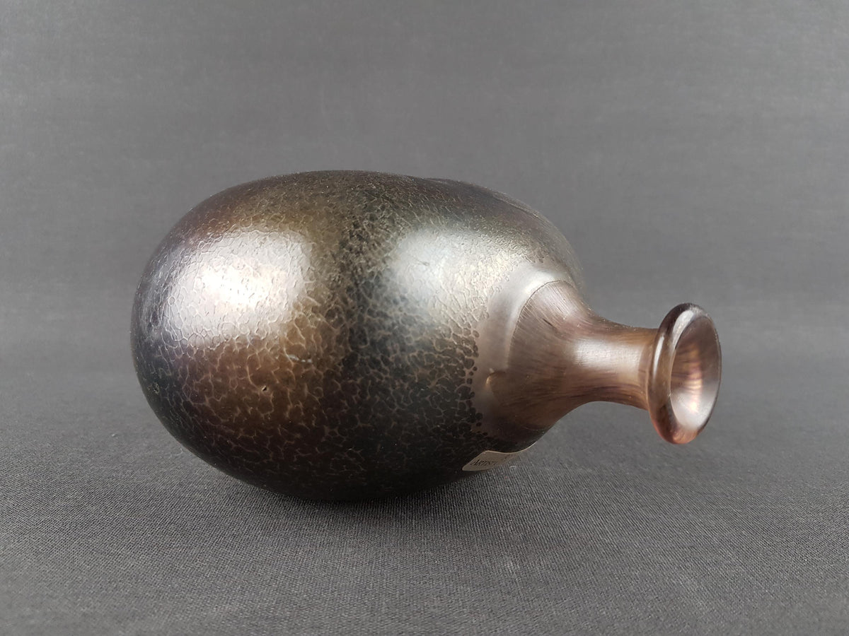 Vintage KOSTA BODA Sweden Boda Artist Collection Glass Vase by Bertil Vallien Vulcano Series 48137