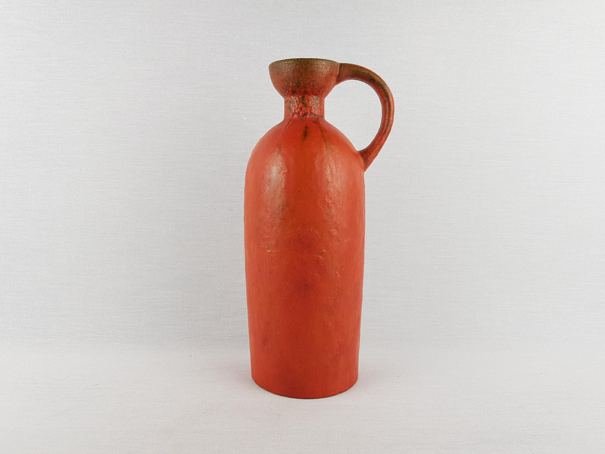 Vintage RUSCHA KERAMIK Handled Vase with VULKANO decor by Kurt Tschorner 321/4 West German Pottery 1960s