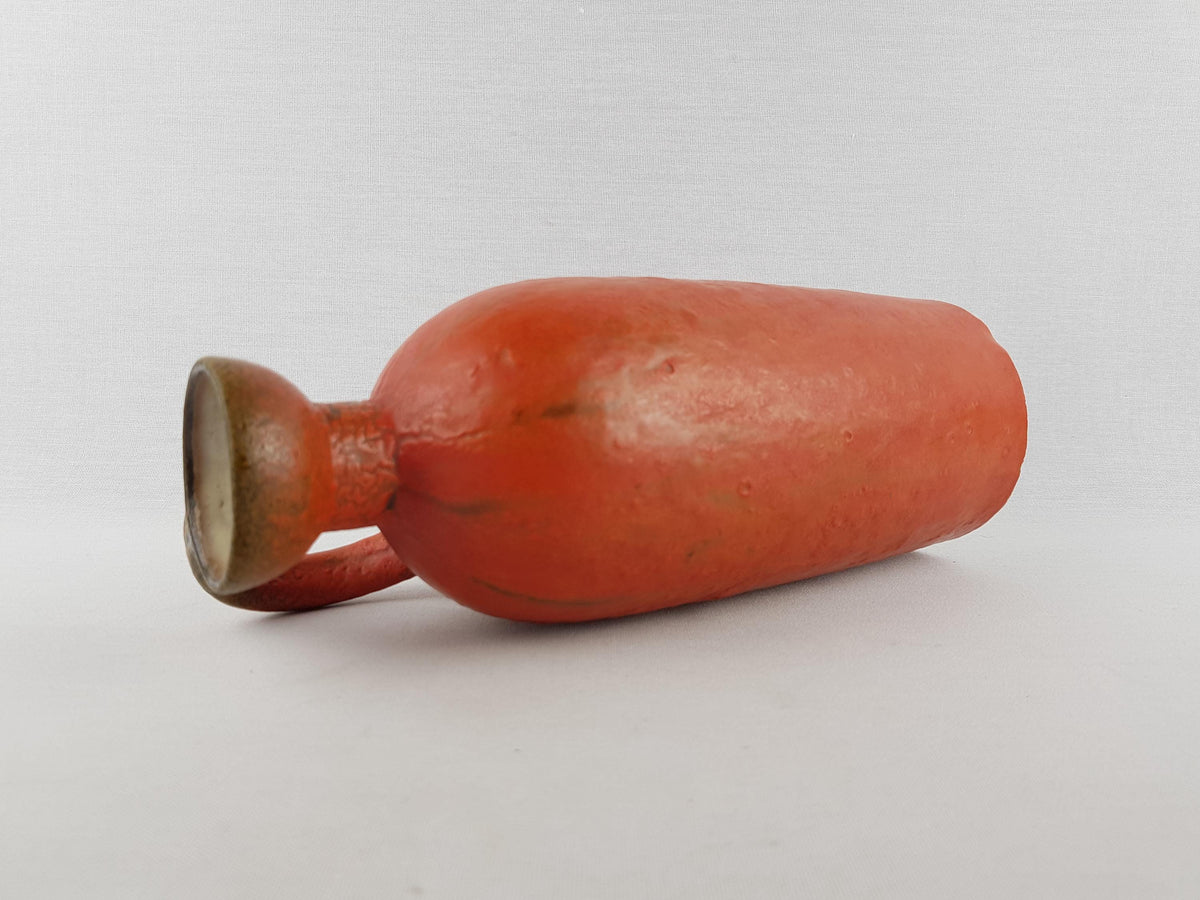 Vintage RUSCHA KERAMIK Handled Vase with VULKANO decor by Kurt Tschorner 321/4 West German Pottery 1960s
