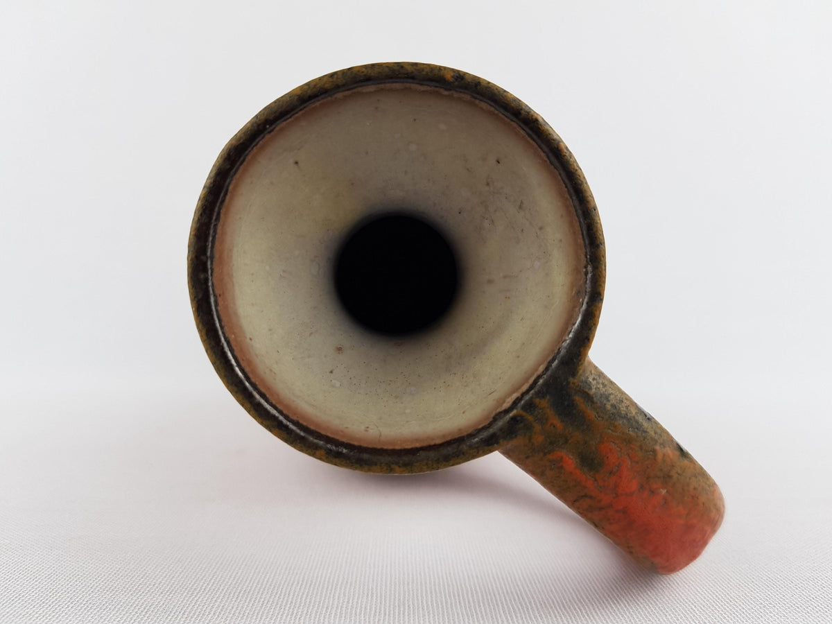 Vintage RUSCHA KERAMIK Handled Vase with VULKANO decor by Kurt Tschorner 321/4 West German Pottery 1960s