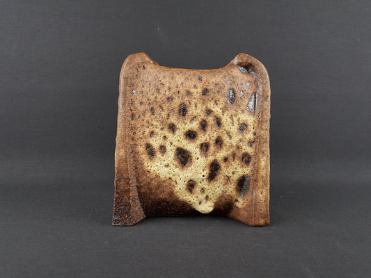 Vintage VEST KERAMIEK Van Woerden Fat Lava Vase with Rubens Glaze E7 Dutch Pottery 1970s