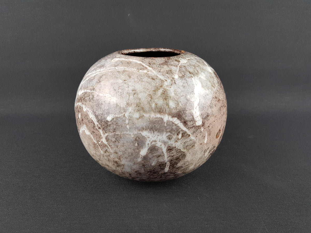 Vintage RUSCHA ART KERAMIK Ball Vase 801-1 West German Pottery 1980s