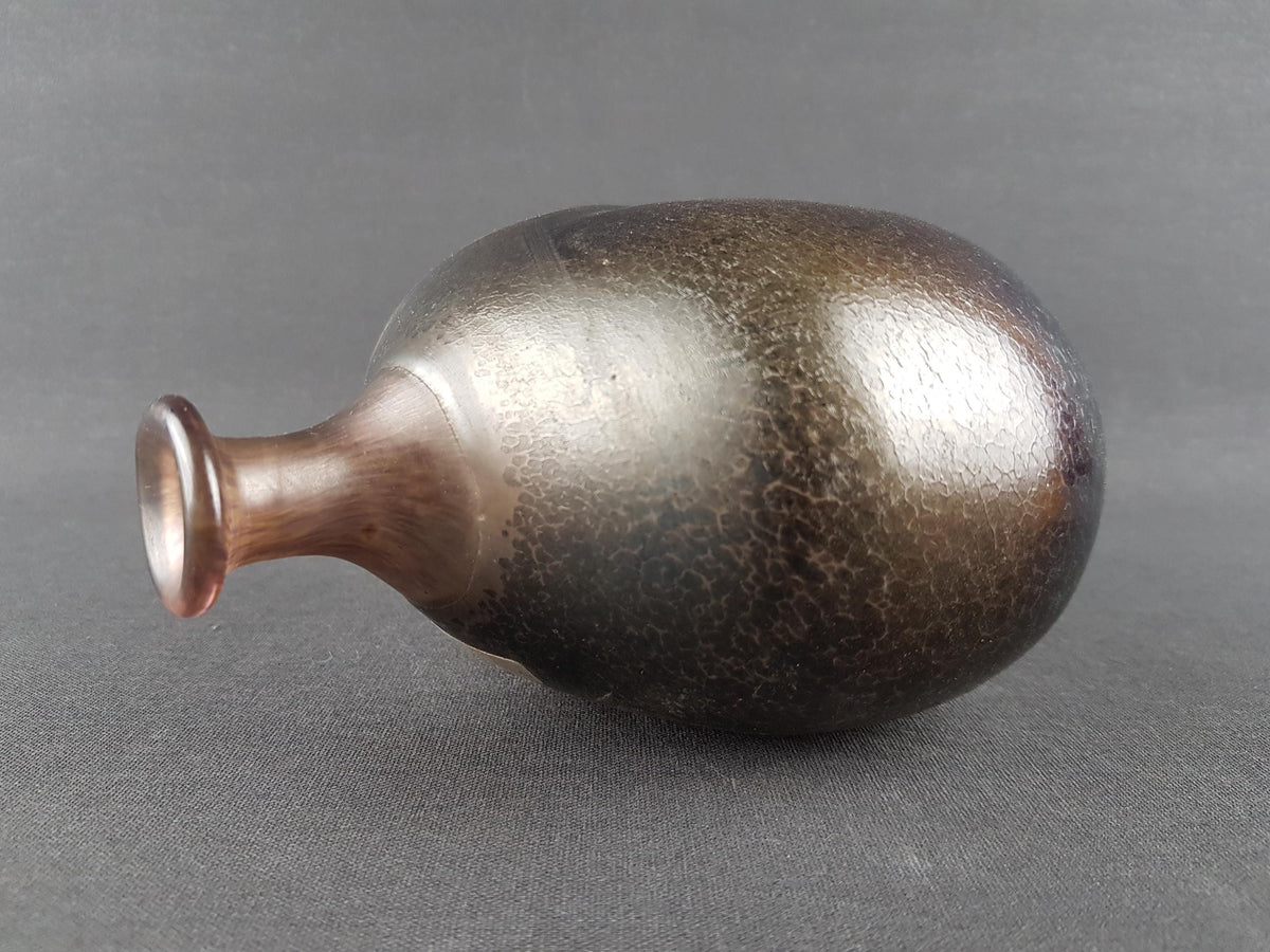 Vintage KOSTA BODA Sweden Boda Artist Collection Glass Vase by Bertil Vallien Vulcano Series 48137
