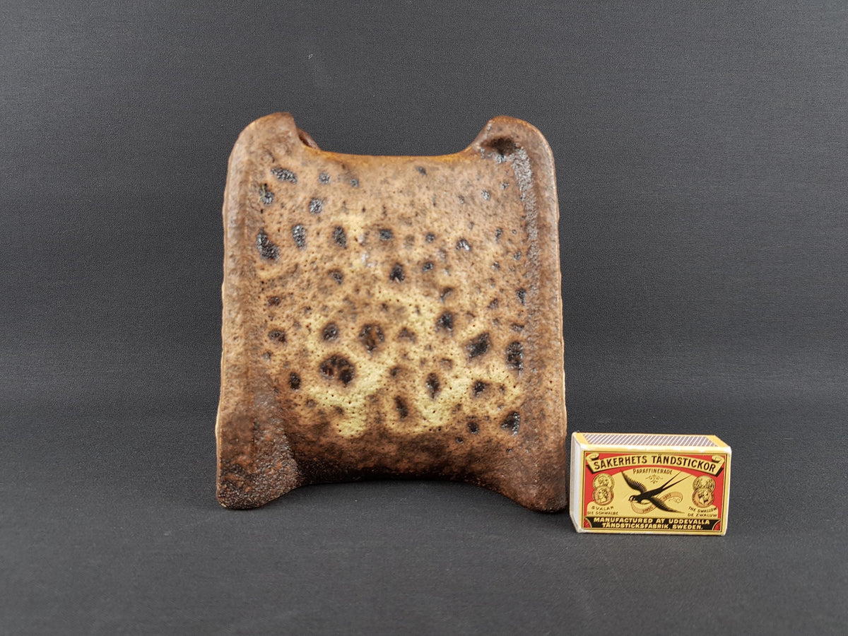 Vintage VEST KERAMIEK Van Woerden Fat Lava Vase with Rubens Glaze E7 Dutch Pottery 1970s