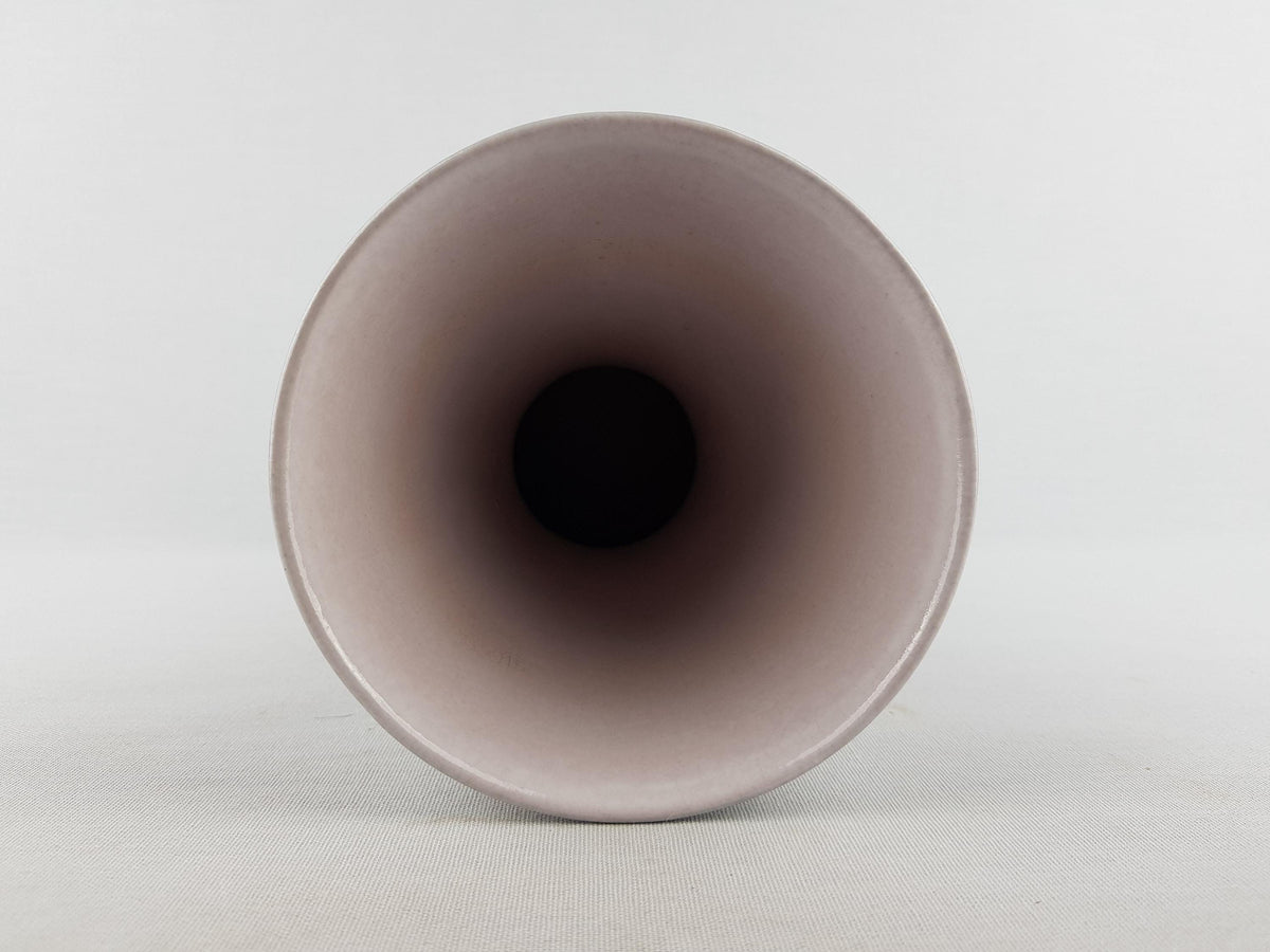 Vintage Steuler Keramik Vase: West German Pottery, Gray Stripes, 1958