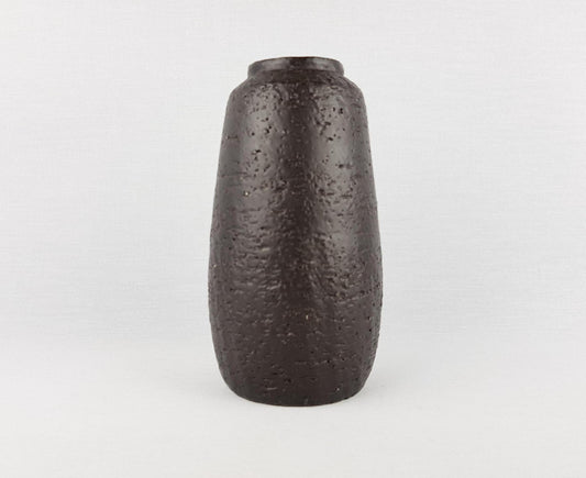 Vintage SCANDINAVIAN STUDIO POTTERY Black Ceramic Vase in Gunnar Nylund Style Mid Century Modern