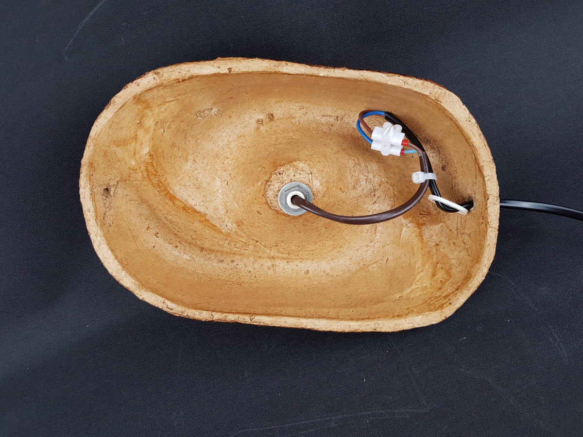 Mid-Century Modern Brutalist Chamotte Clay Wall Art Light | Dutch Pottery 1960-70s