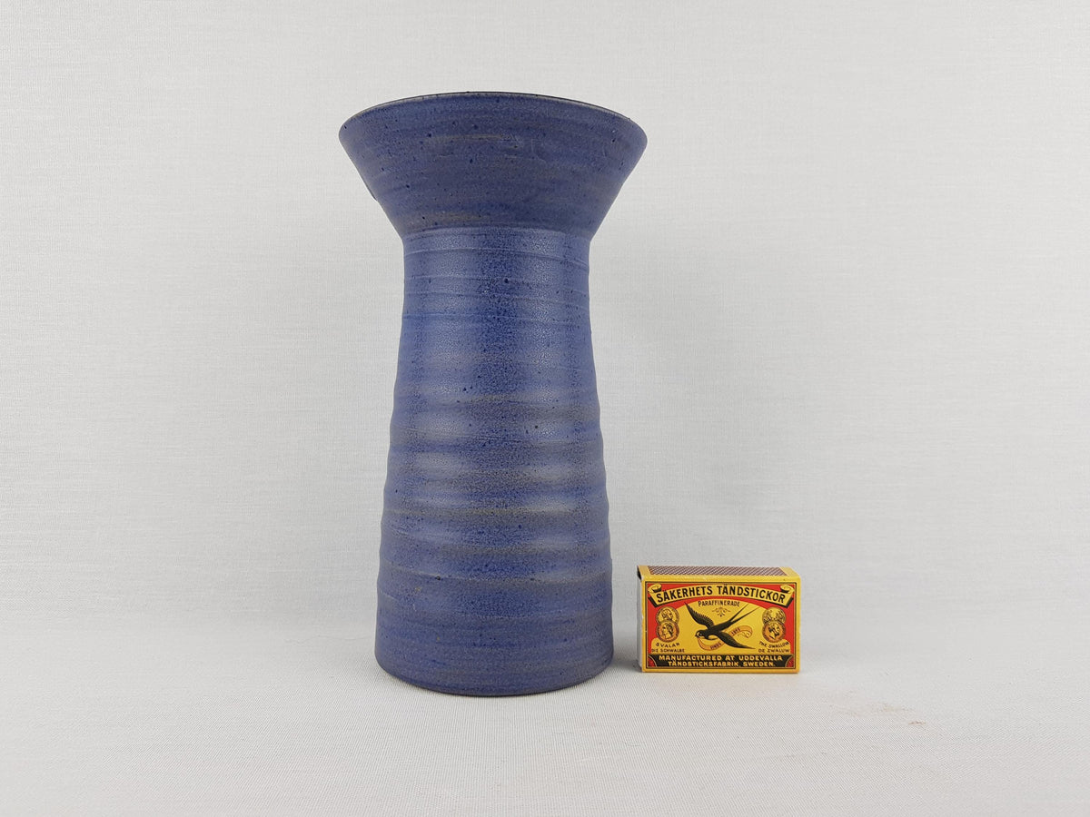 Vintage MOBACH Ceramic Purple Vase from Dutch Studio Pottery by Kasper Mobach 90's