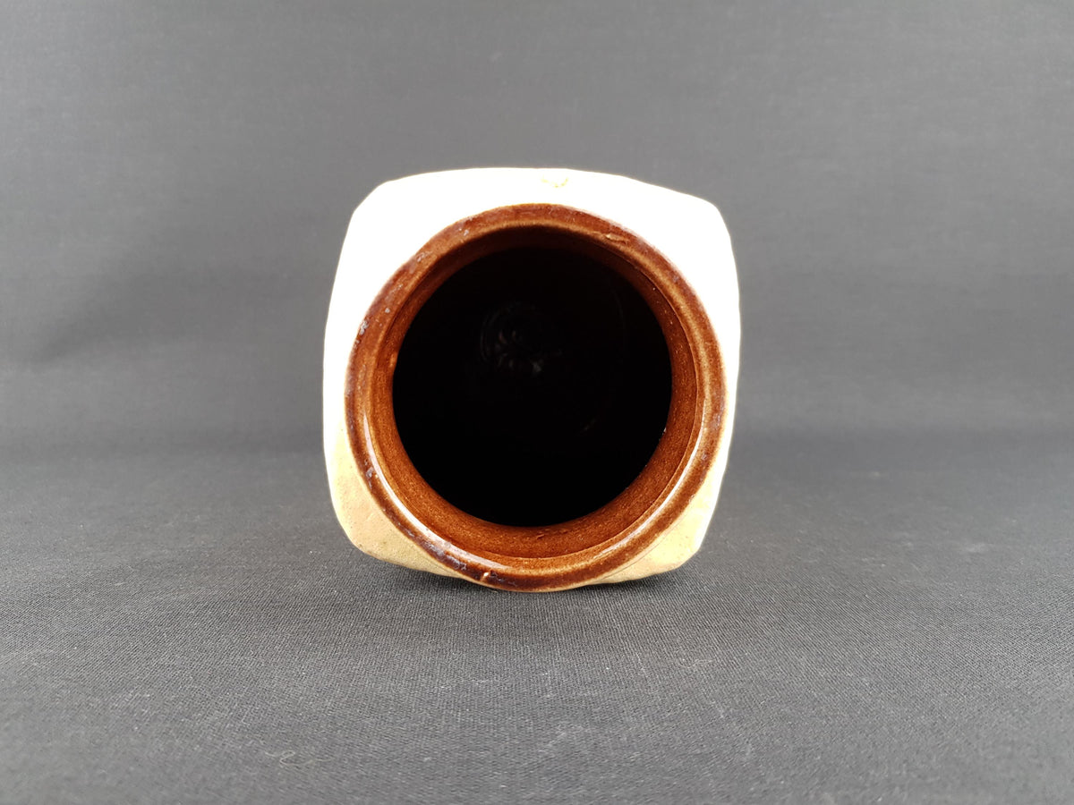 Vintage SCHEURICH KERAMIK Beige Vase 282 20 with JURA decor West German Pottery 1970s