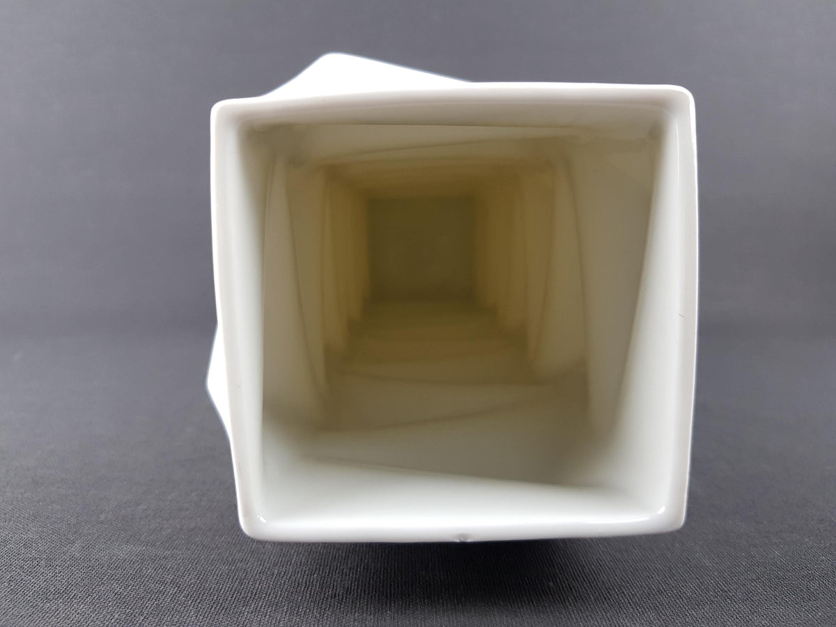 Vintage HUTSCHENREUTHER PORCELAIN Op Art Vase from the "Archais" Series by H.Fuchs 1968