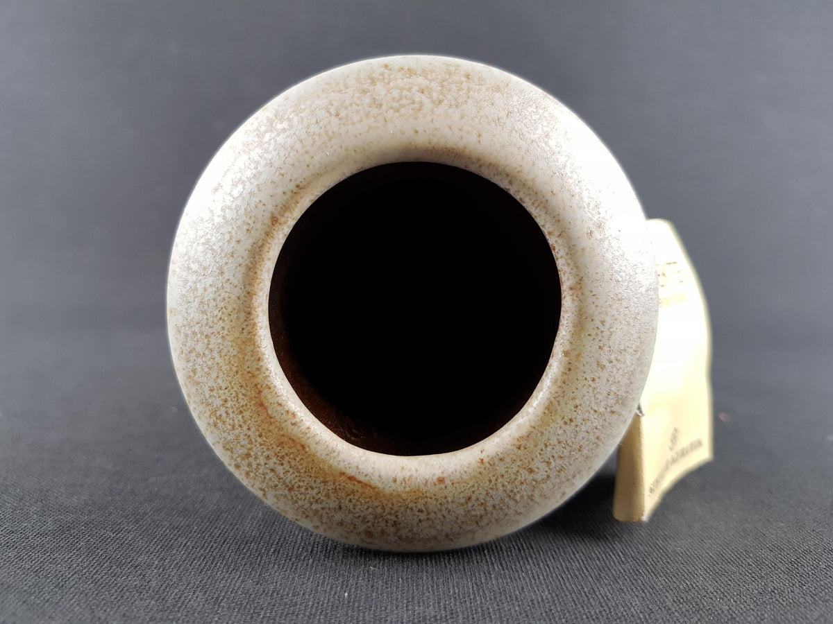 Vintage STEULER KERAMIK Beige Fat Lava Vase by Heiner Balzar Objekte Series 912 West German Pottery 1980s