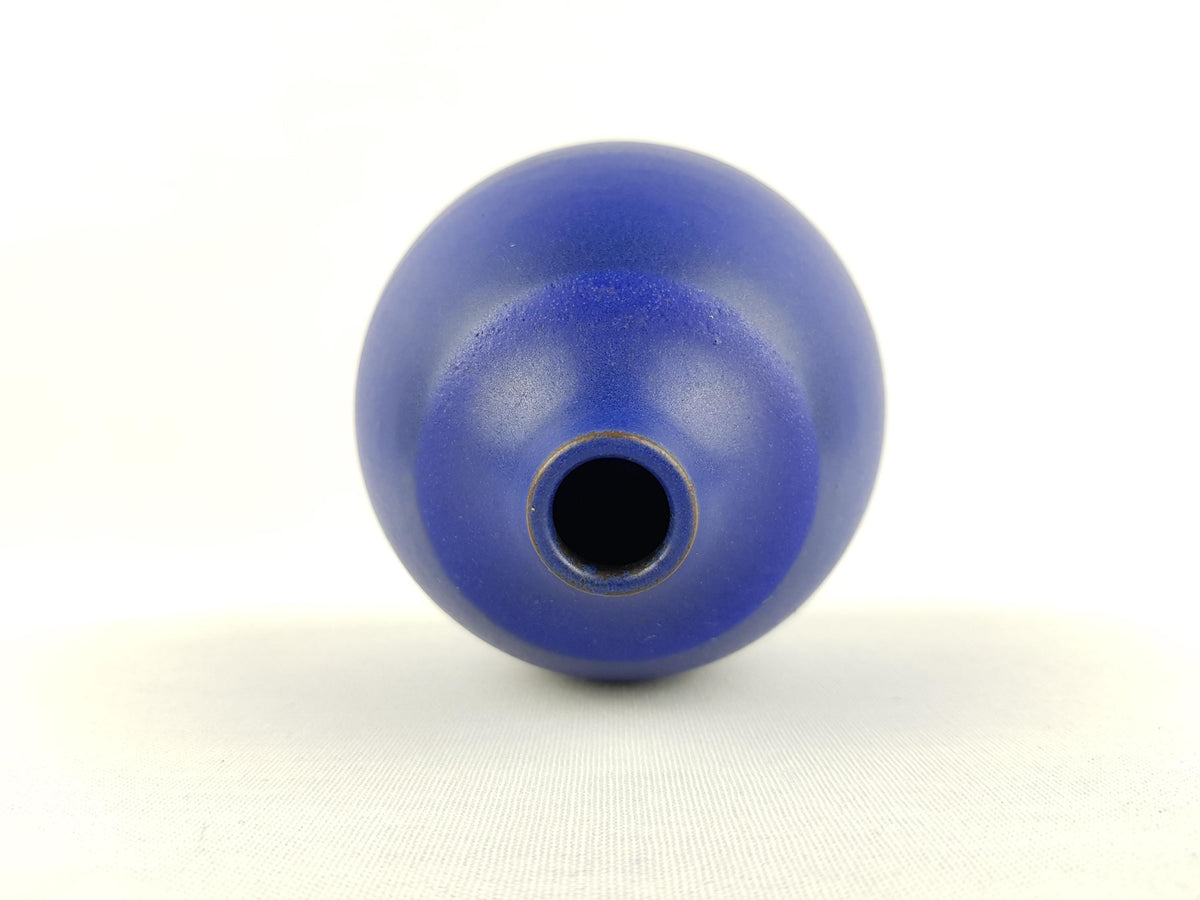 Vintage RUDI STAHL KÜNSTTÖPFEREI Studio Art Pottery Brown Black Blue Vase Art Pottery 1950s