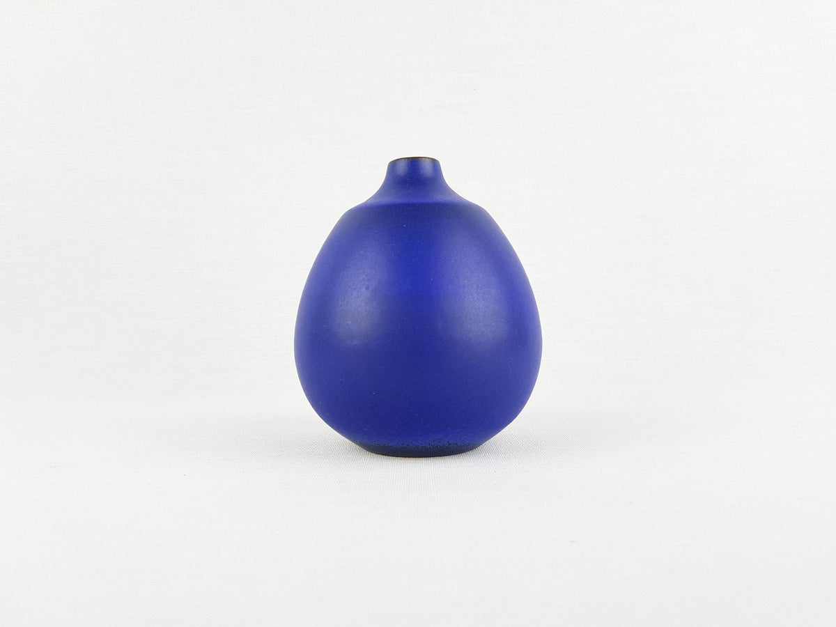 Vintage RUDI STAHL KÜNSTTÖPFEREI Studio Art Pottery Brown Black Blue Vase Art Pottery 1950s