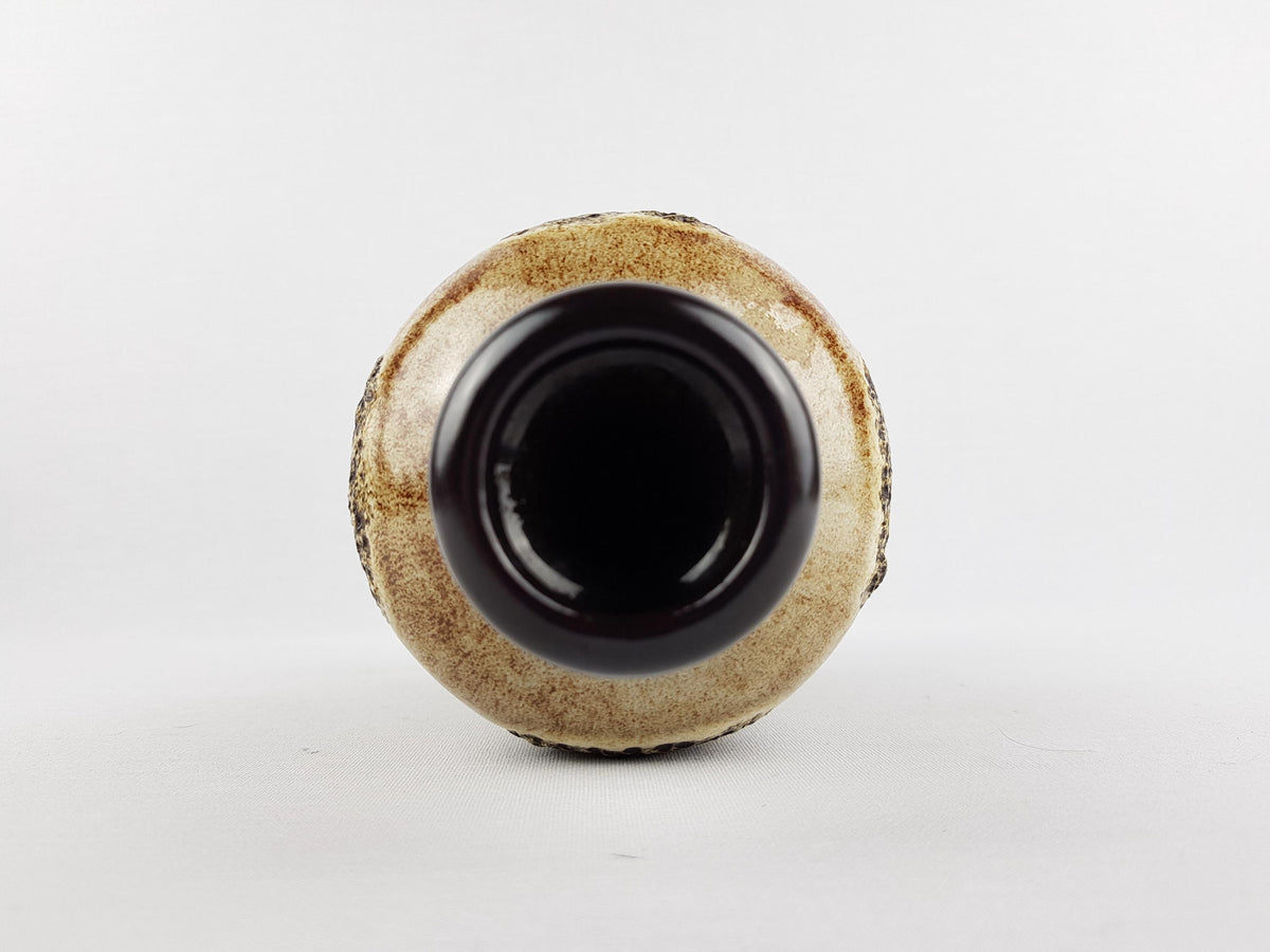 Vintage DUMLER AND BREIDEN Keramik Brown Fat Lava Vase 1055 23 West German Pottery 1970s