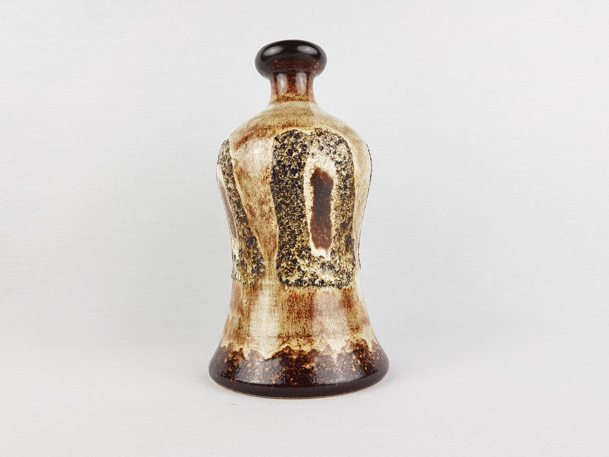 Vintage DUMLER AND BREIDEN Keramik Brown Fat Lava Vase 1055 23 West German Pottery 1970s