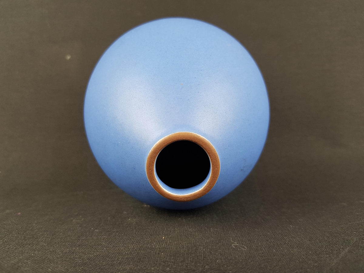 Vintage KMK (Keramik Manufaktur Kupfermühle) Blue Vase TV13 1970-80s West German Pottery