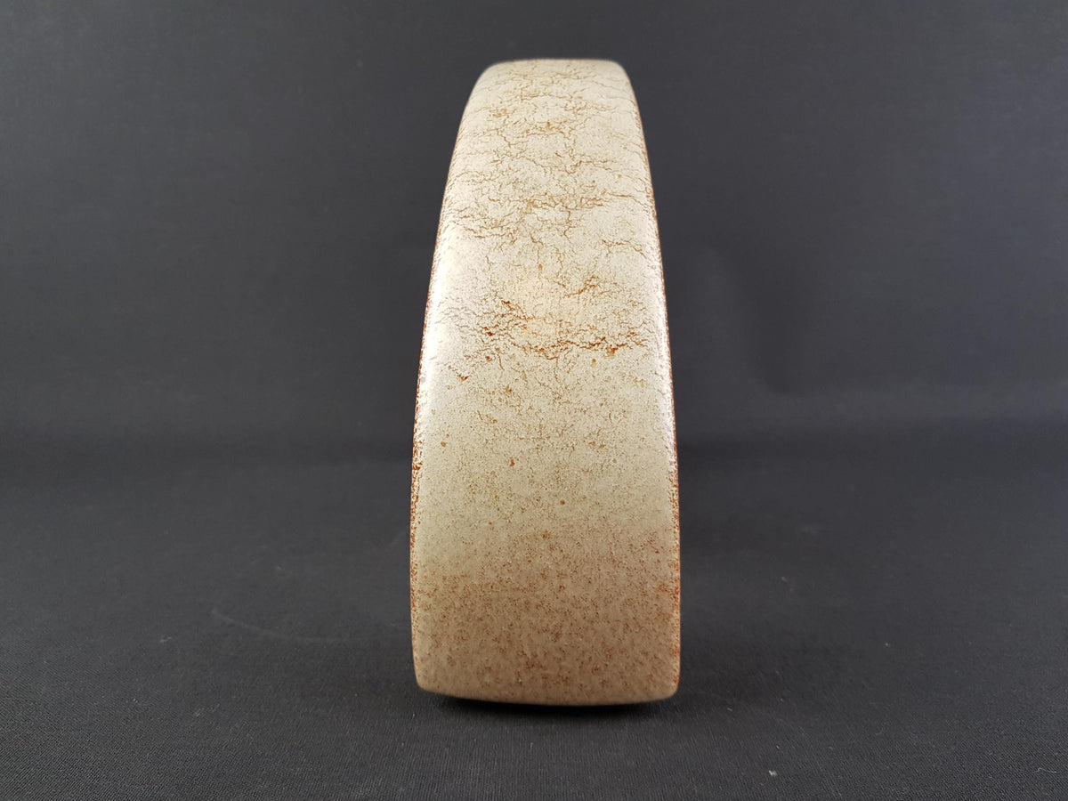 Vintage BERTONCELLO Stylish Vase with 'Screziato Havana' glaze Italian Pottery 1970s
