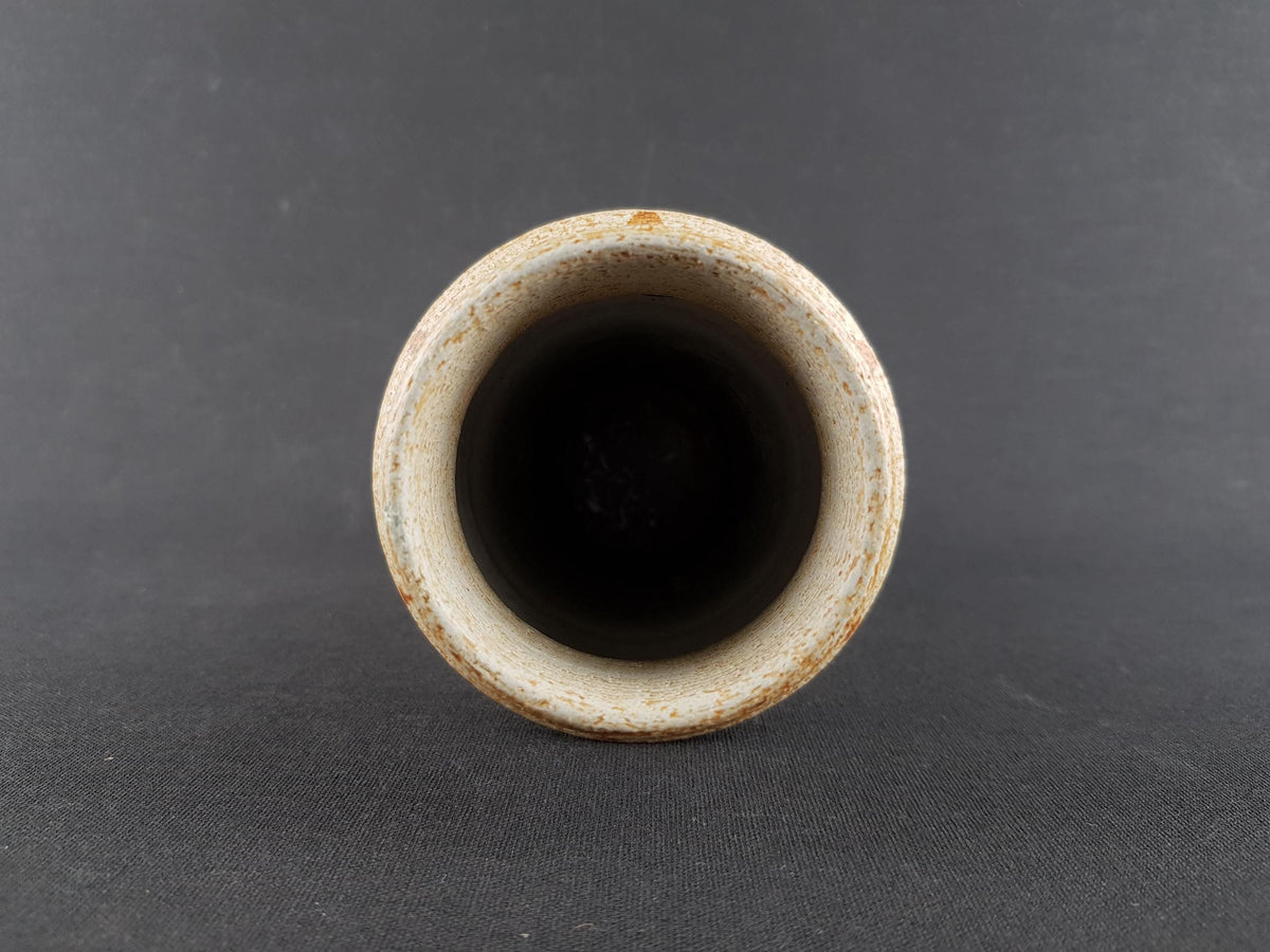 Vintage SGRAFO Brown Beige Vase 3264 West German Pottery by Peter Muller 1970s