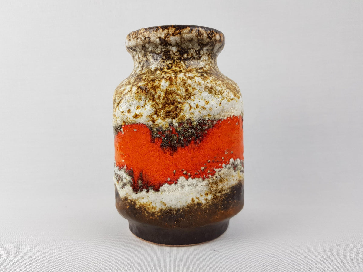 Vintage DÜMLER & BREIDEN Fat Lava Vase 600-14 West German Pottery 1970s