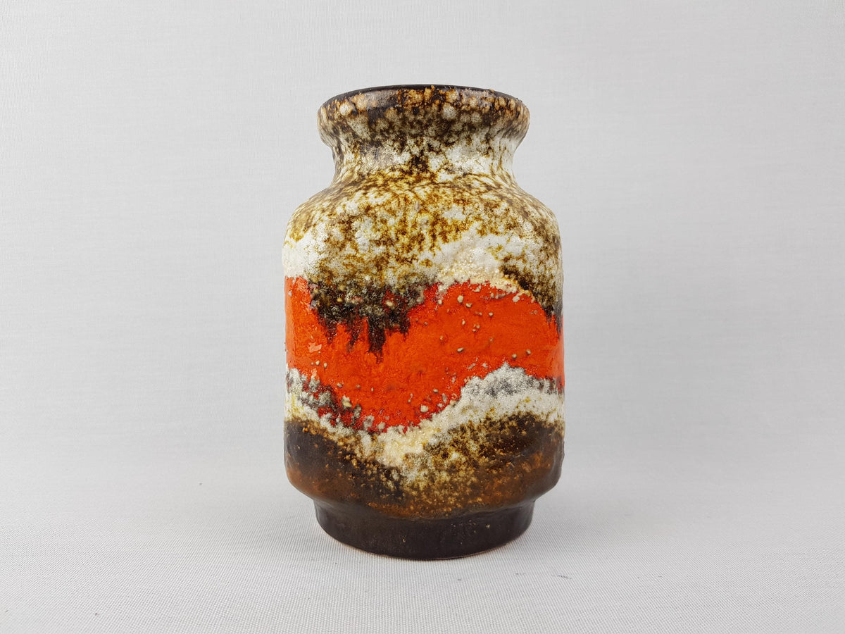 Vintage DÜMLER & BREIDEN Fat Lava Vase 600-14 West German Pottery 1970s