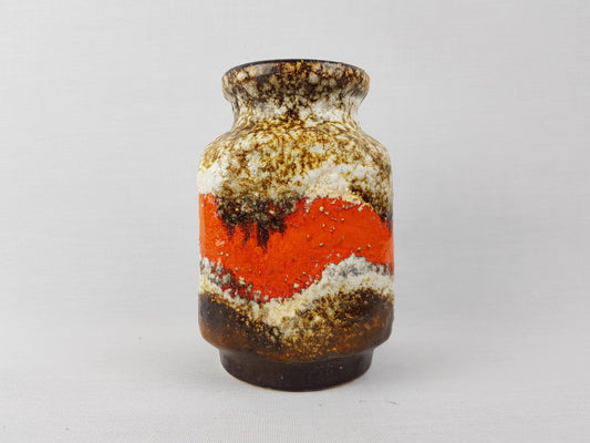 Vintage DÜMLER & BREIDEN Fat Lava Vase 600-14 West German Pottery 1970s