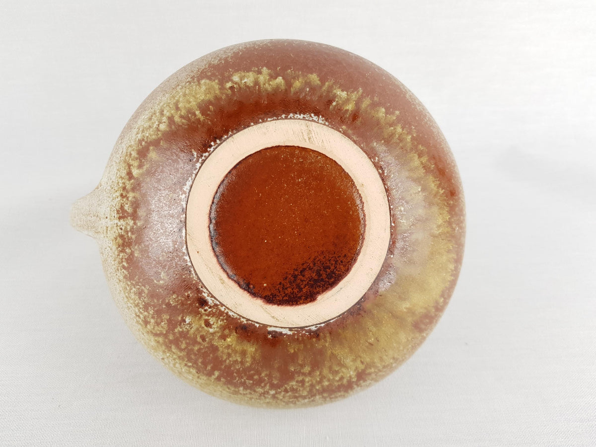 Vintage RUSCHA KERAMIK Iconic Brown Pitcher Vase 313 West German Pottery 1960 1970s