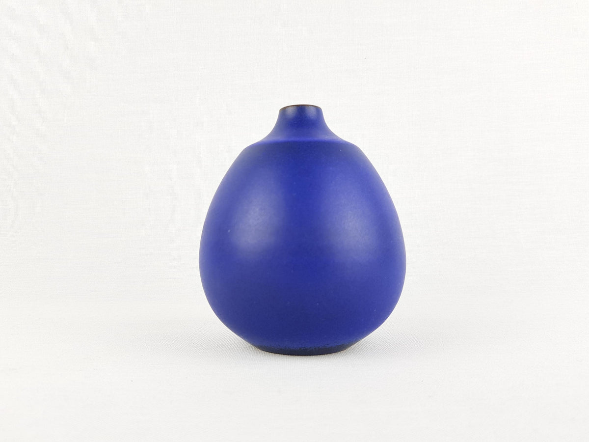 Vintage RUDI STAHL KÜNSTTÖPFEREI Studio Art Pottery Brown Black Blue Vase Art Pottery 1950s