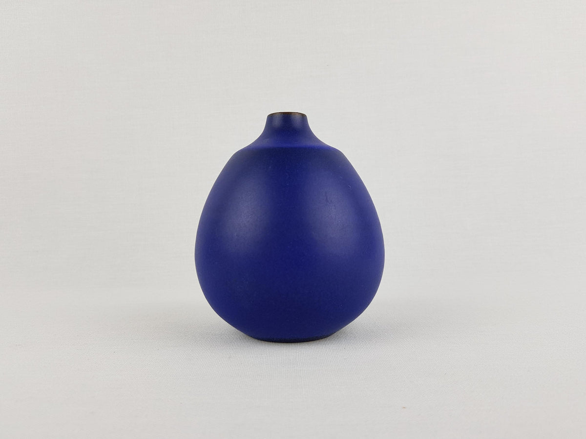 Vintage RUDI STAHL KÜNSTTÖPFEREI Studio Art Pottery Brown Black Blue Vase Art Pottery 1950s
