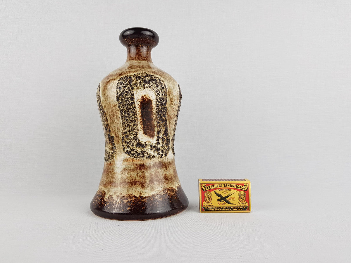 Vintage DUMLER AND BREIDEN Keramik Brown Fat Lava Vase 1055 23 West German Pottery 1970s