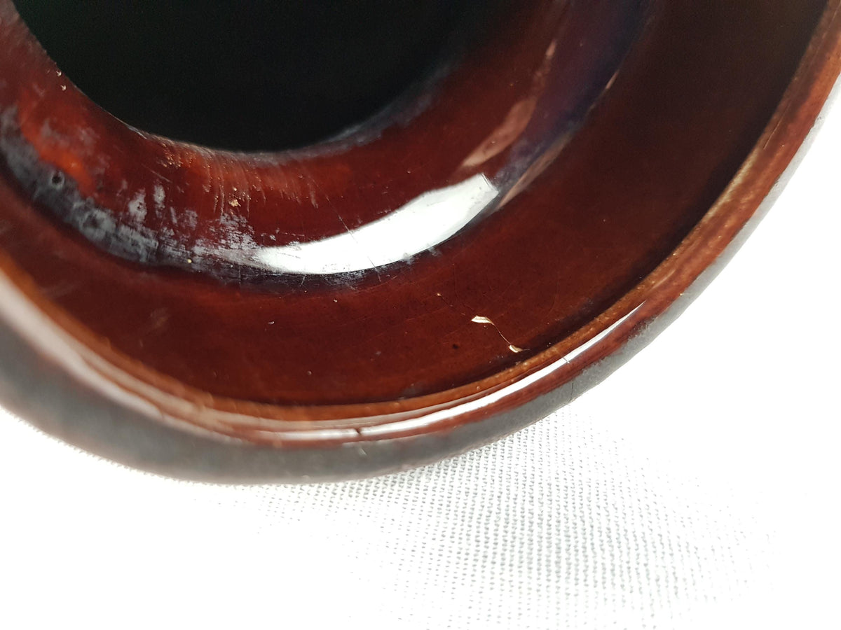 Vintage SCHEURICH KERAMIK Fat Lava Vase With Zig Zag Decor 242-22 West German Pottery 1970s