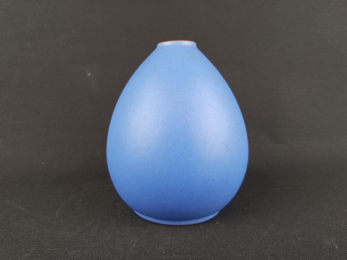 Vintage KMK (Keramik Manufaktur Kupfermühle) Blue Vase TV13 1970-80s West German Pottery