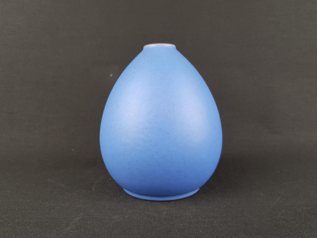 Vintage KMK (Keramik Manufaktur Kupfermühle) Blue Vase TV13 1970-80s West German Pottery