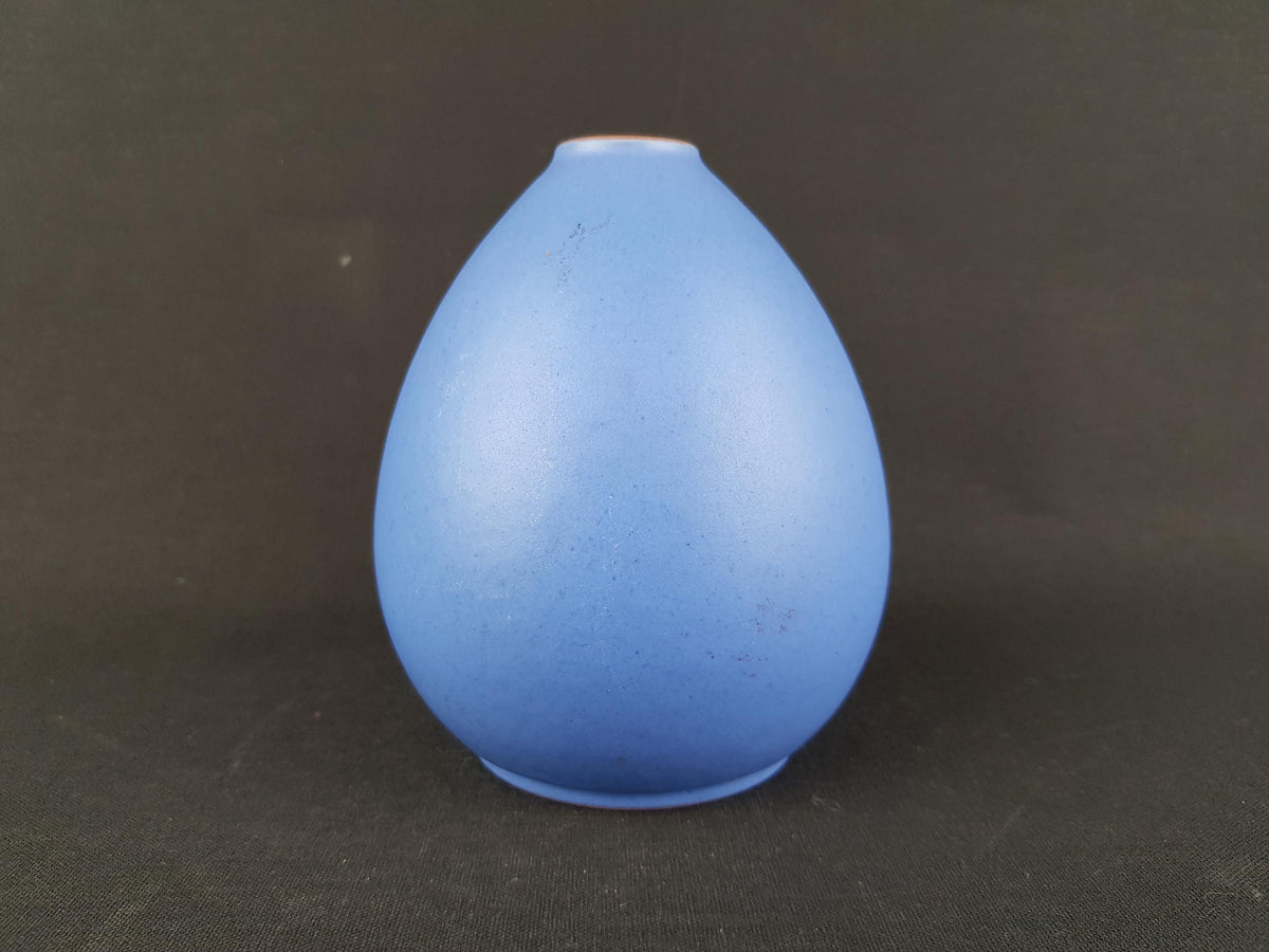 Vintage KMK (Keramik Manufaktur Kupfermühle) Blue Vase TV13 1970-80s West German Pottery