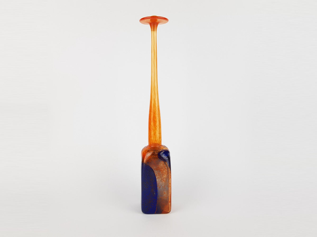 Vintage KOSTA BODA Glass Vase by Leif Langa, Swedish Art Glass