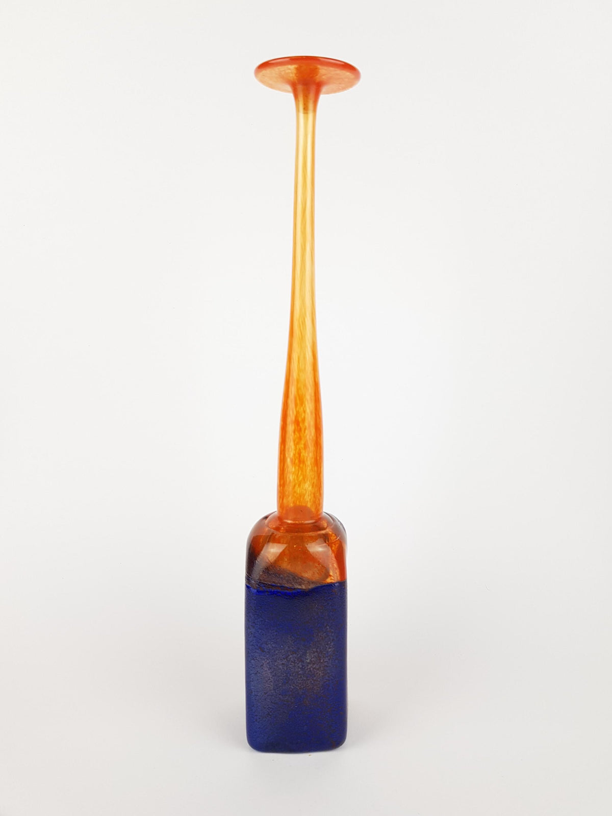 Vintage KOSTA BODA Glass Vase by Leif Langa, Swedish Art Glass