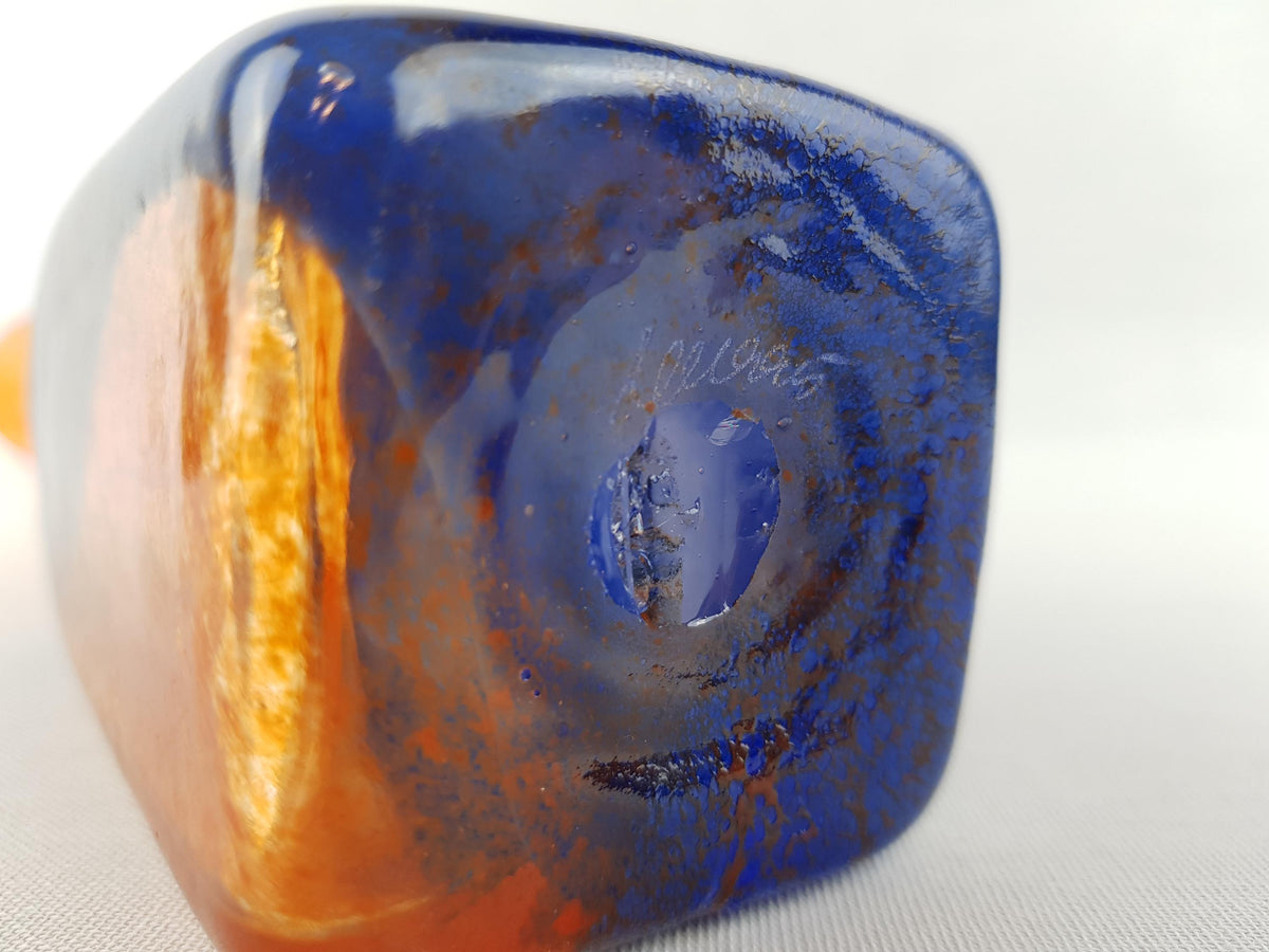 Vintage KOSTA BODA Glass Vase by Leif Langa, Swedish Art Glass