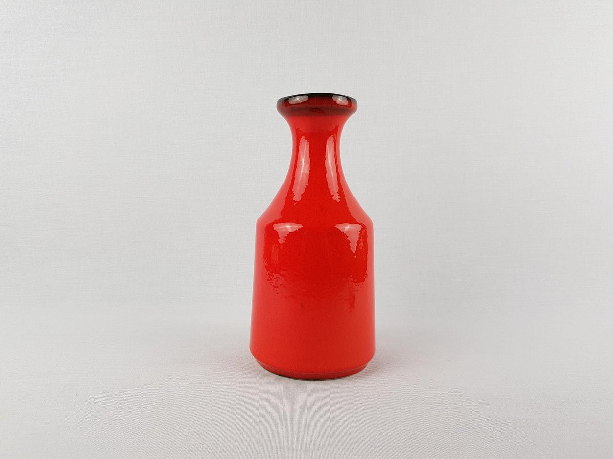 Vintage BAY KERAMIK Red Vase 68 20 West German Pottery 1970s