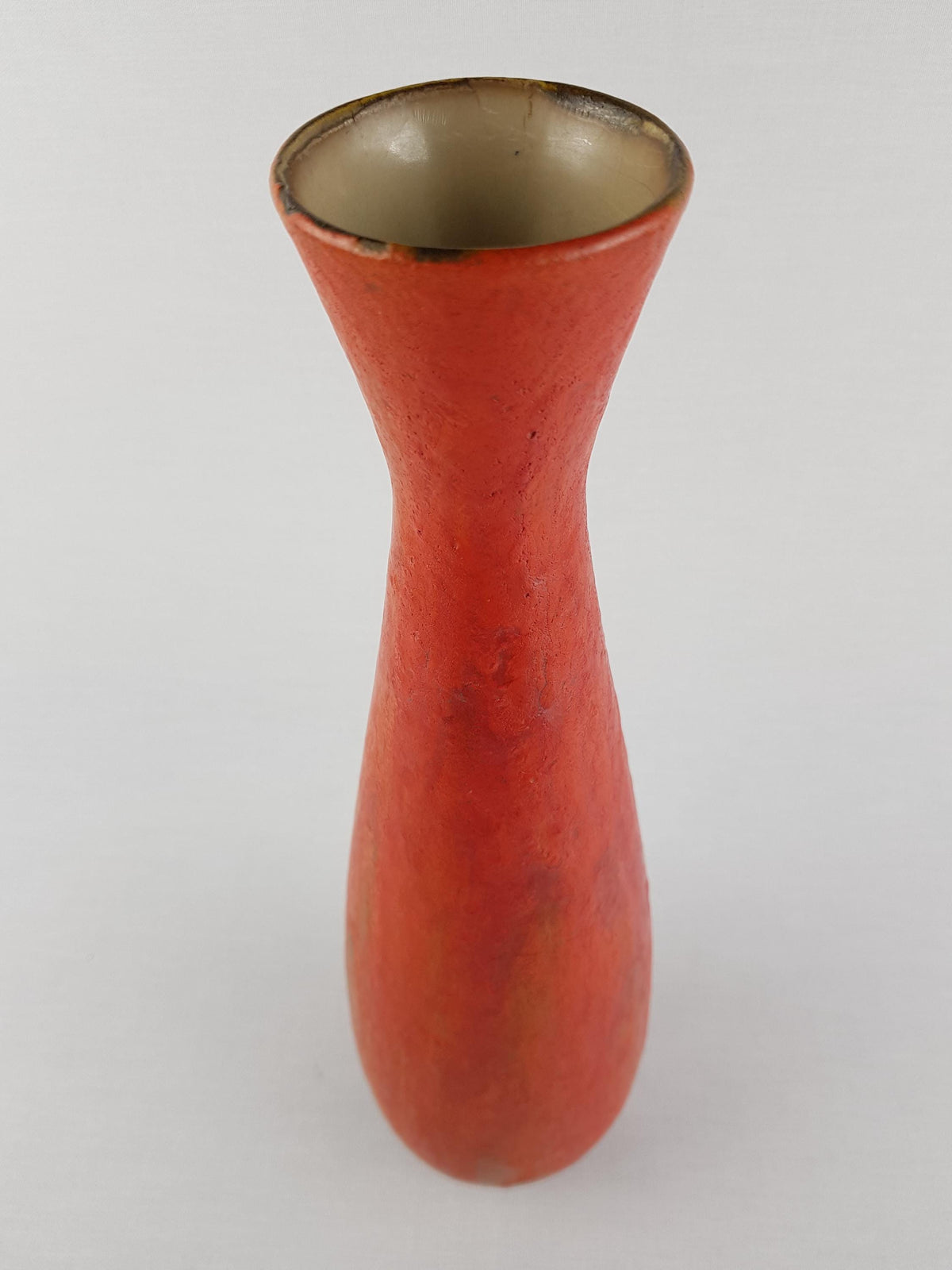 Tall Vintage RUSCHA KERAMIK Fat Lava Vase With Vulkano Decor by Kurt Tschörner 339 West German Pottery 1960-70s